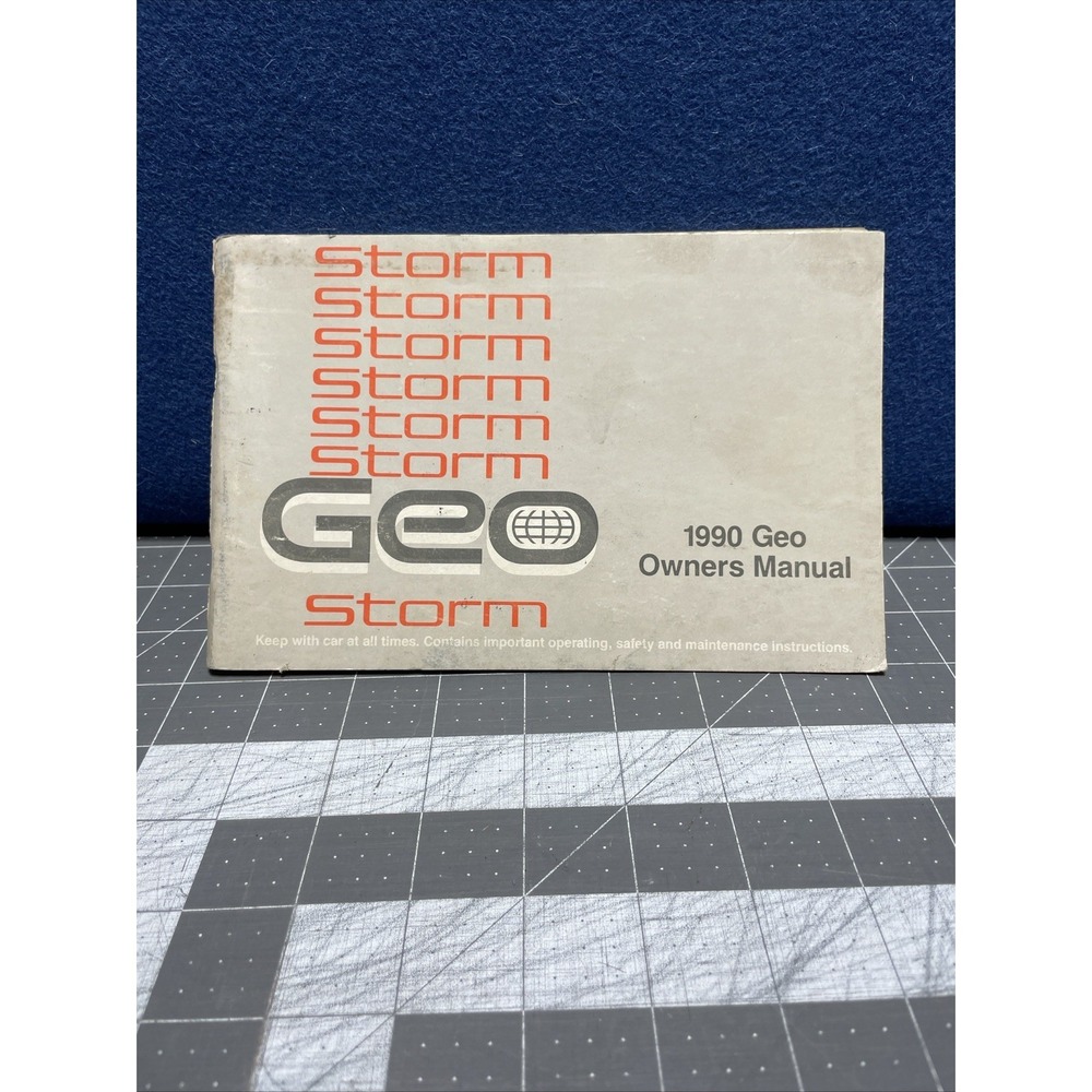 1990 GEO Chevrolet Storm owners manual book guide ORIGINAL